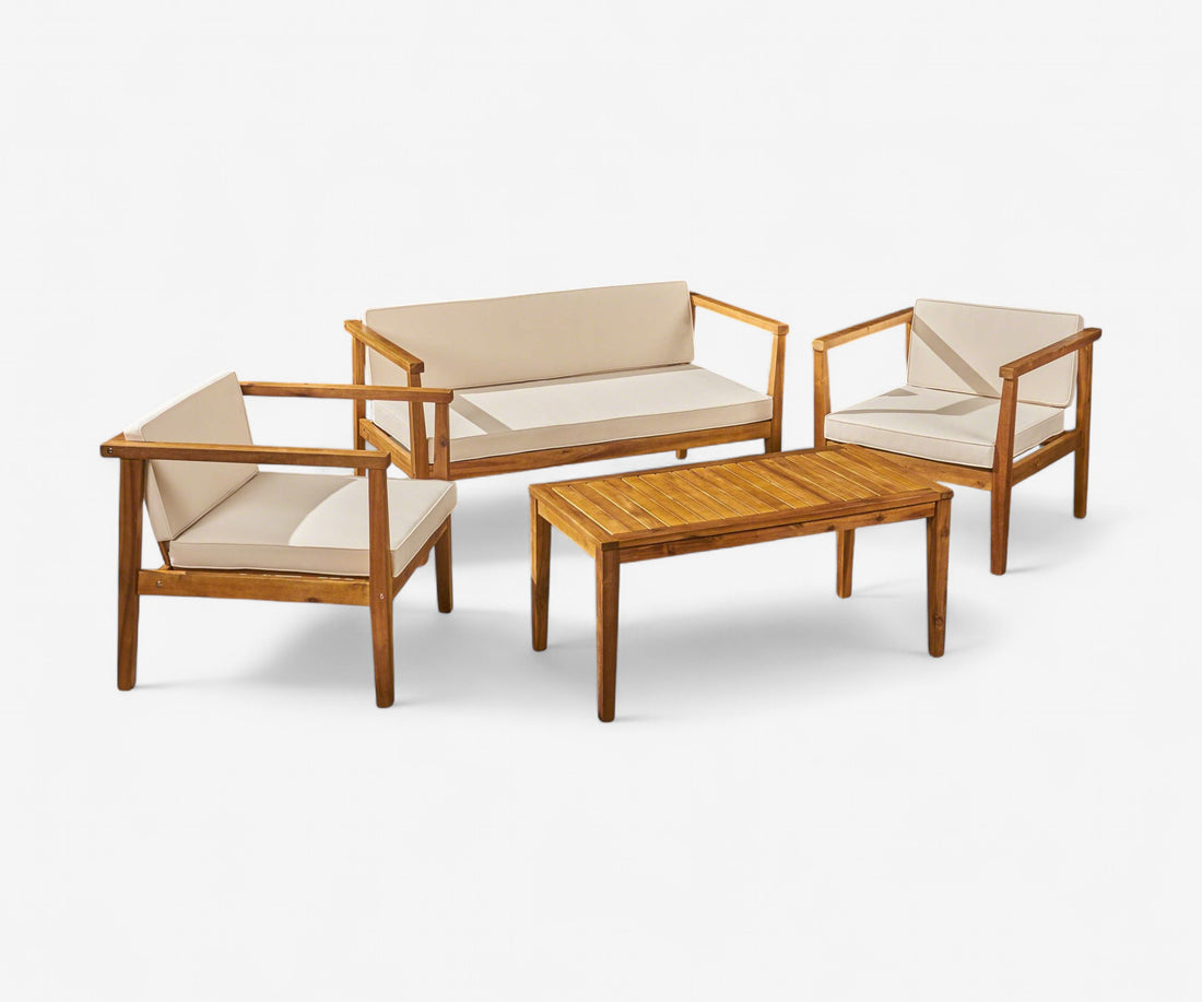 Acacia Loveseat + Club Chair Patio Set