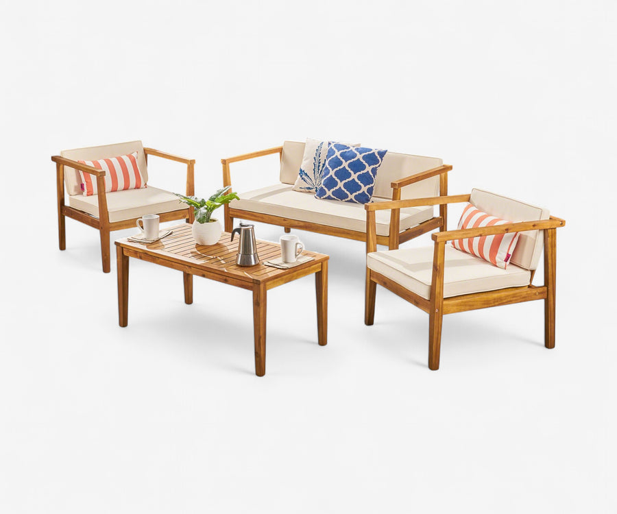 Acacia Loveseat + Club Chair Patio Set