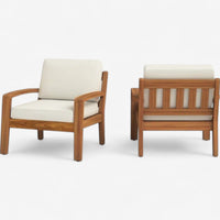Solid Acacia Patio Club Chair