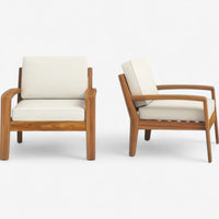 Solid Acacia Patio Club Chair