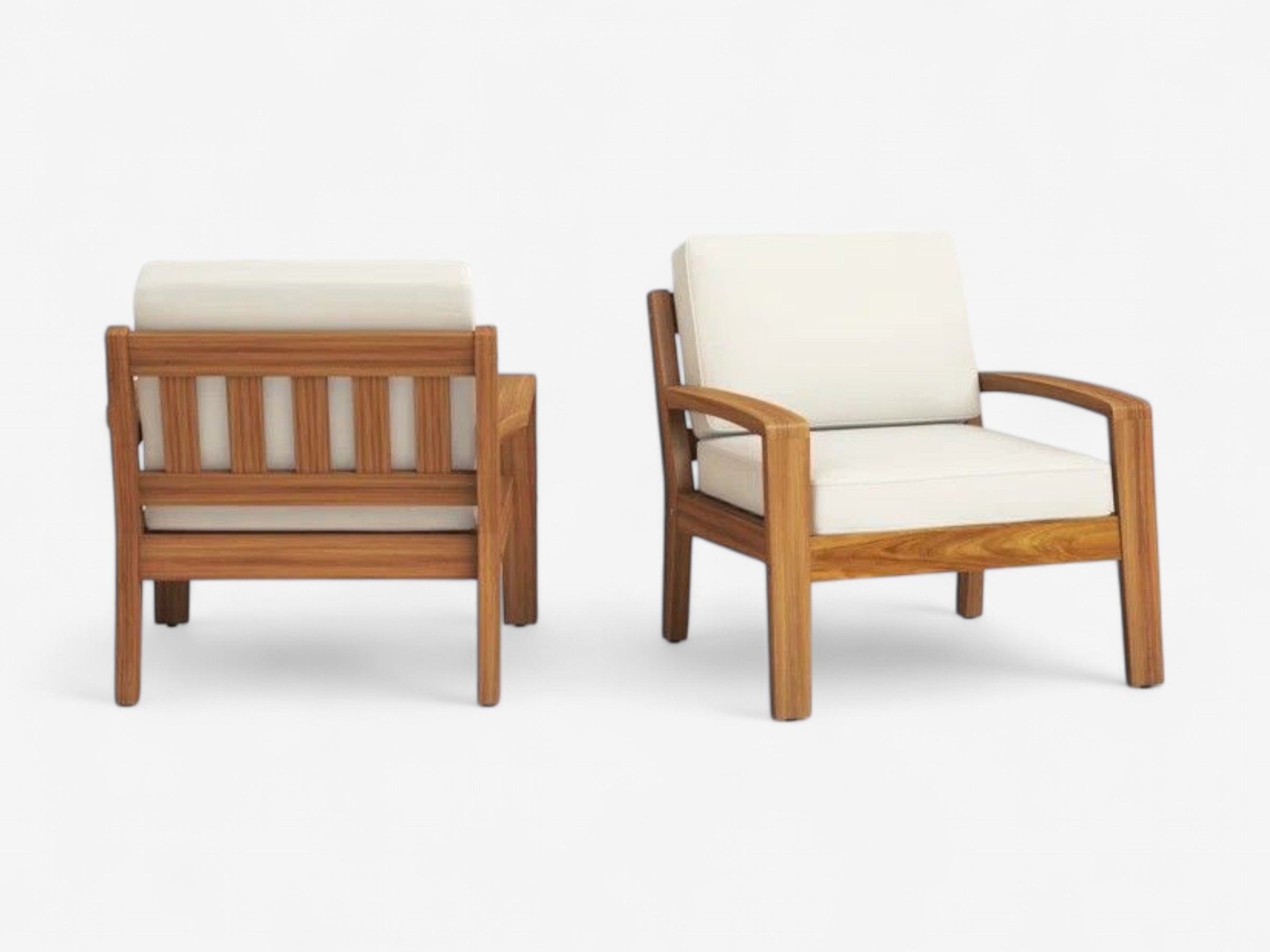 Solid Acacia Patio Club Chair - The Essential 