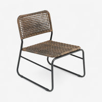 Low-Back Rattan Patio Set