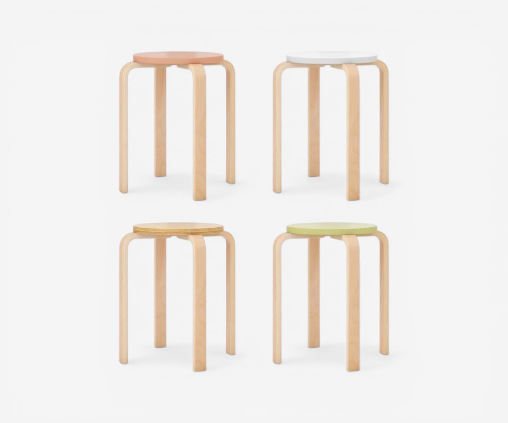 Arlo Bentwood Stool Set - The Essential 