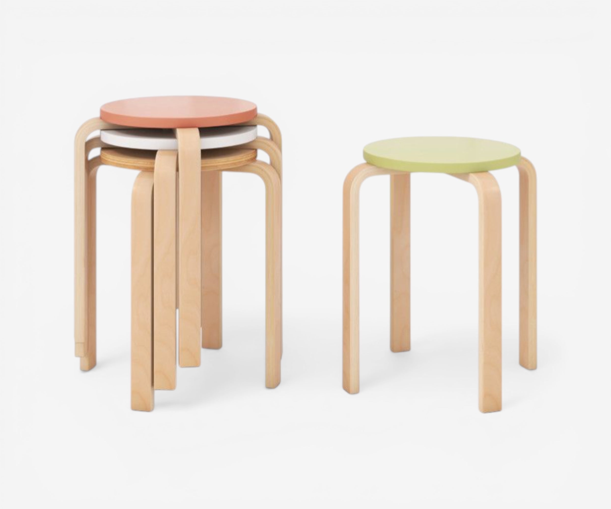 Arlo Bentwood Stool Set - The Essential 