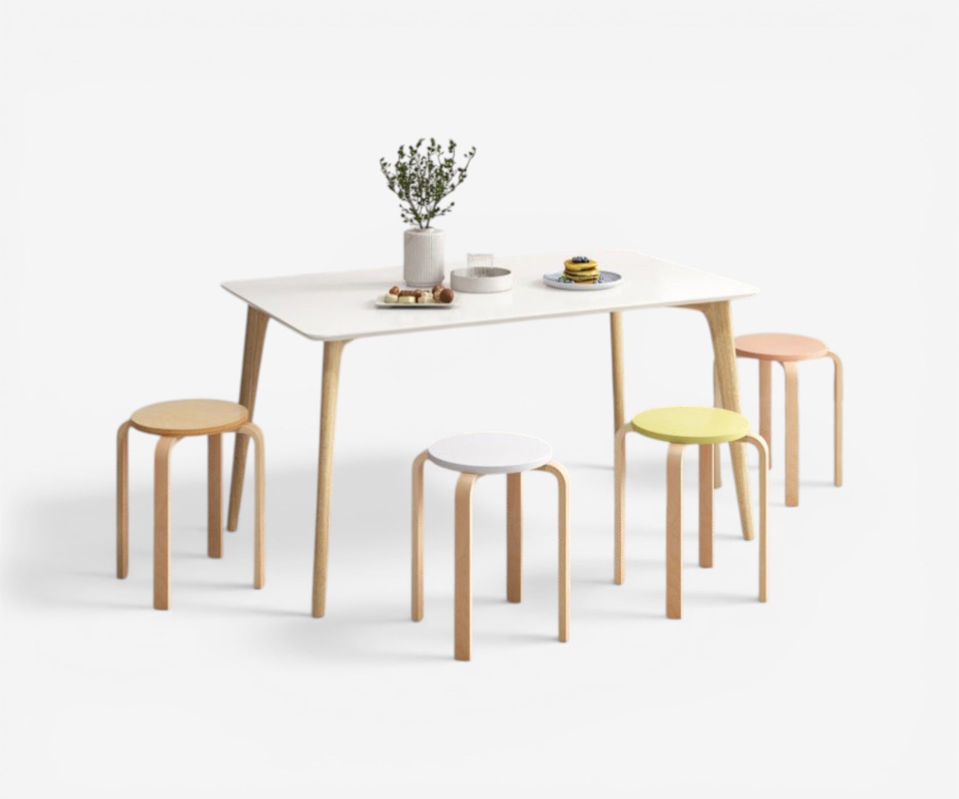 Arlo Bentwood Stool Set - The Essential 