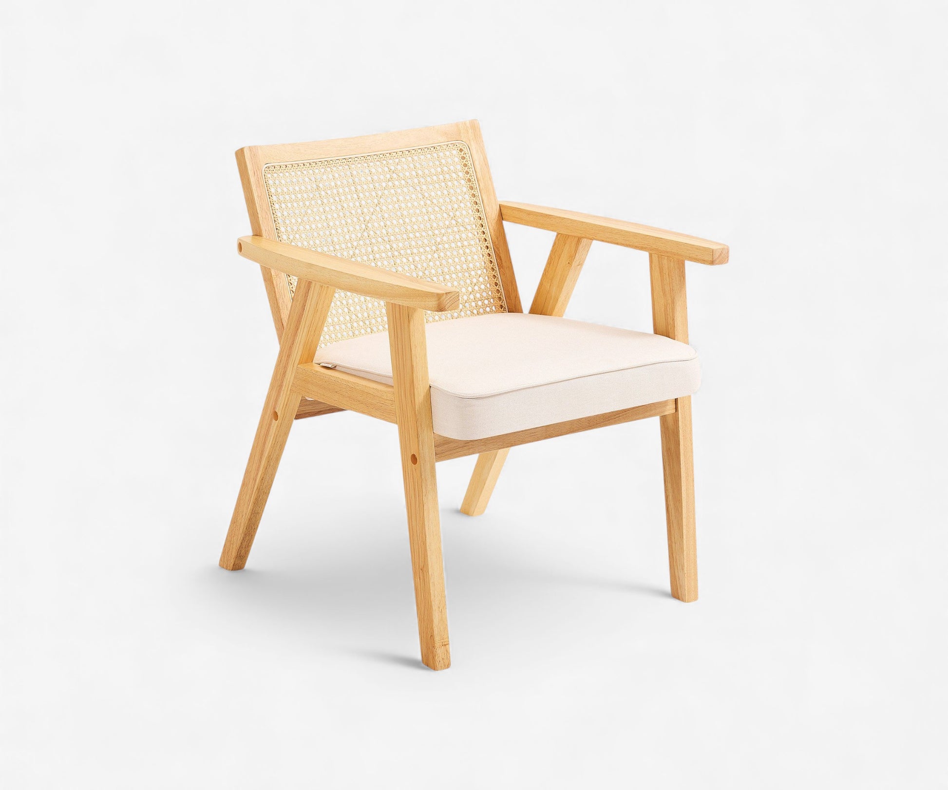 Midcentury Caned Rattan Chair - The Essential 