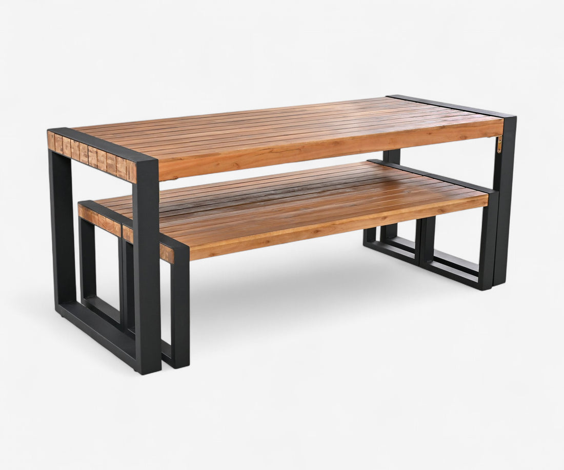 Solid Wood Patio Dining Set