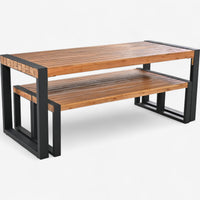 Solid Wood Patio Dining Set