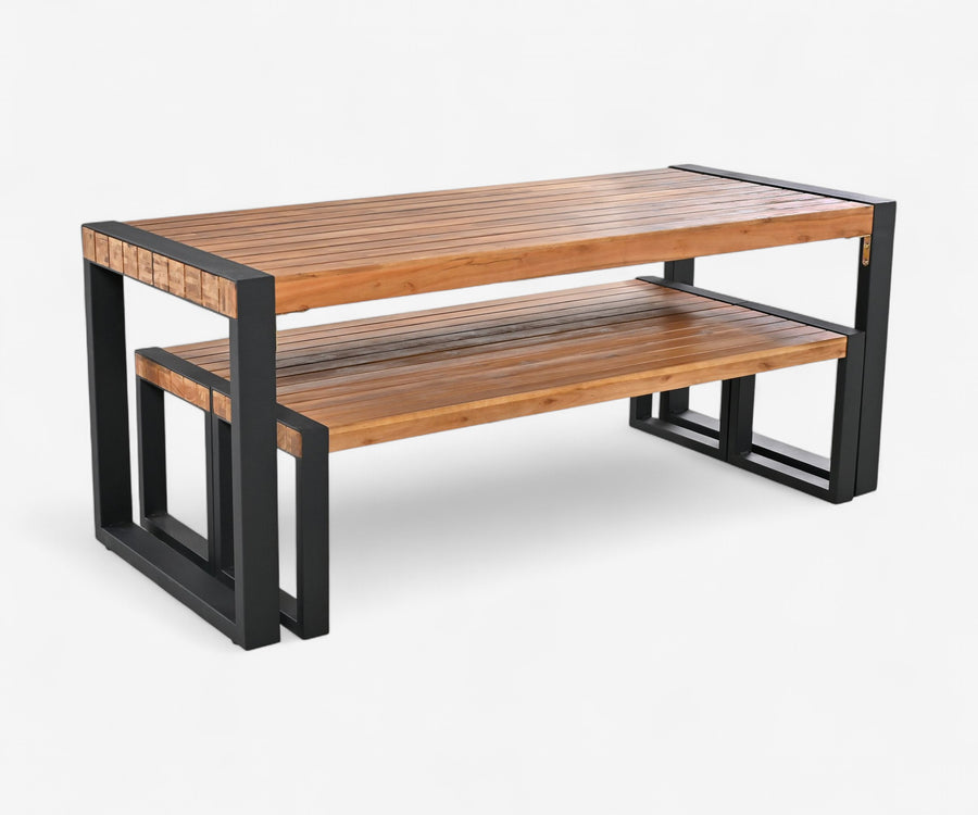 Solid Wood Patio Dining Set