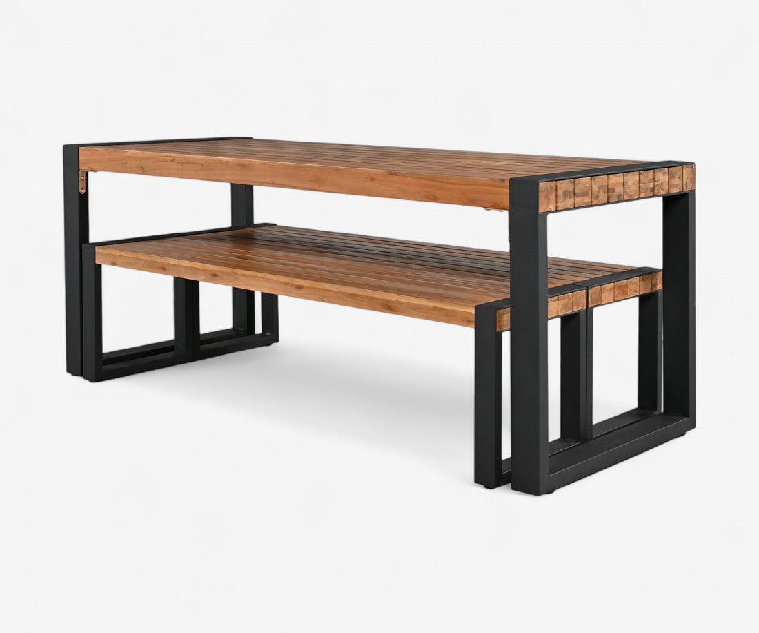 Solid Wood Patio Dining Set