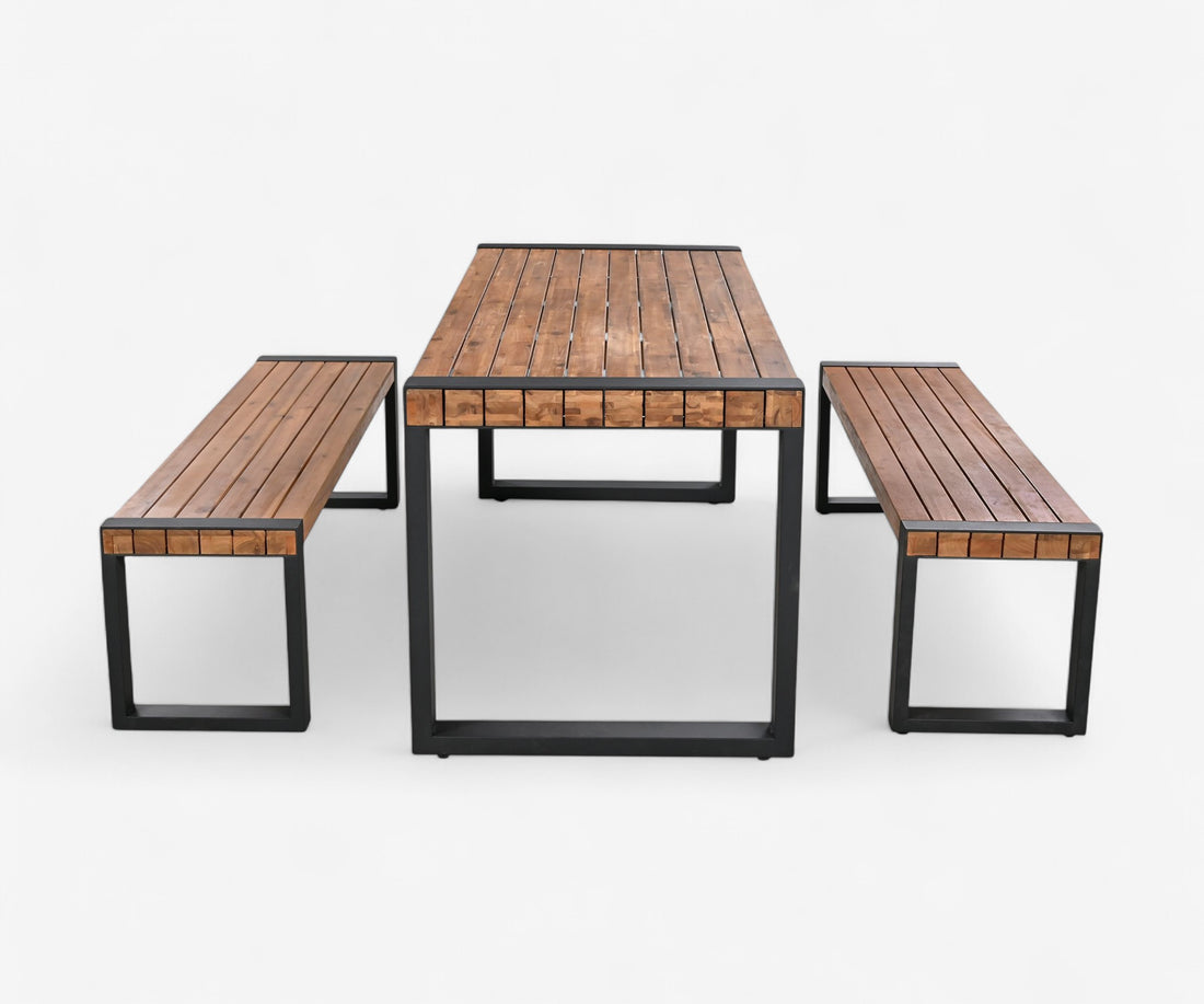 Solid Wood Patio Dining Set