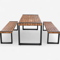 Solid Wood Patio Dining Set