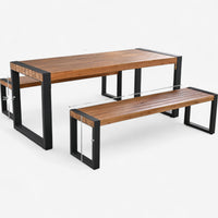 Solid Wood Patio Dining Set