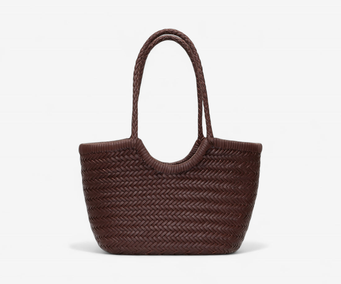 Handwoven Leather Tote