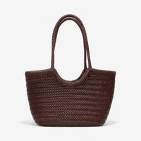 Handwoven Leather Tote