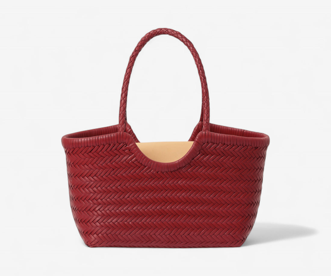 Handwoven Leather Tote