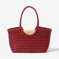 Handwoven Leather Tote