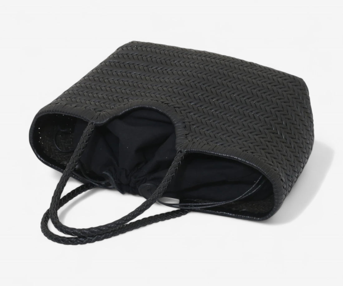 Handwoven Leather Tote