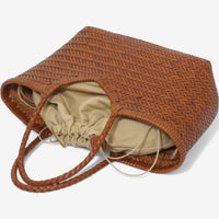 Handwoven Leather Tote