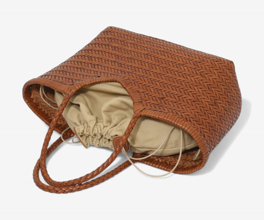 Handwoven Leather Tote