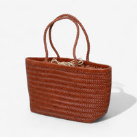 Handwoven Leather Tote