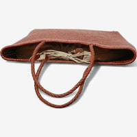 Handwoven Leather Tote