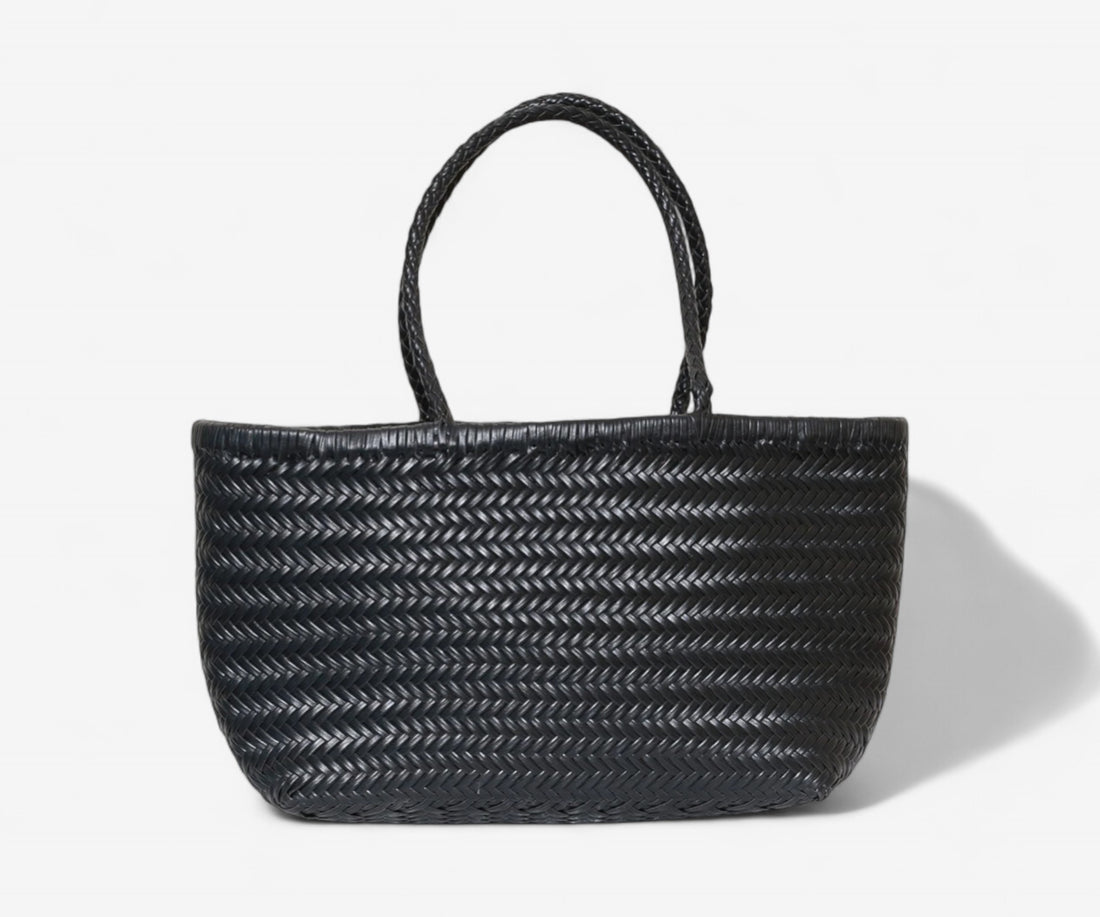Handwoven Leather Tote