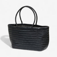 Handwoven Leather Tote