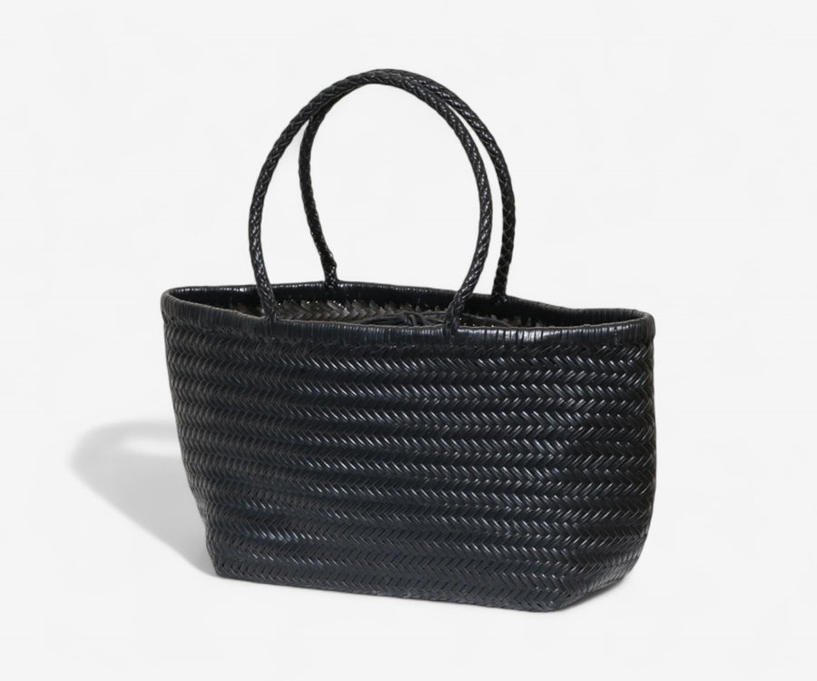 Handwoven Leather Tote