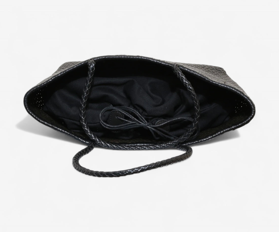 Handwoven Leather Tote