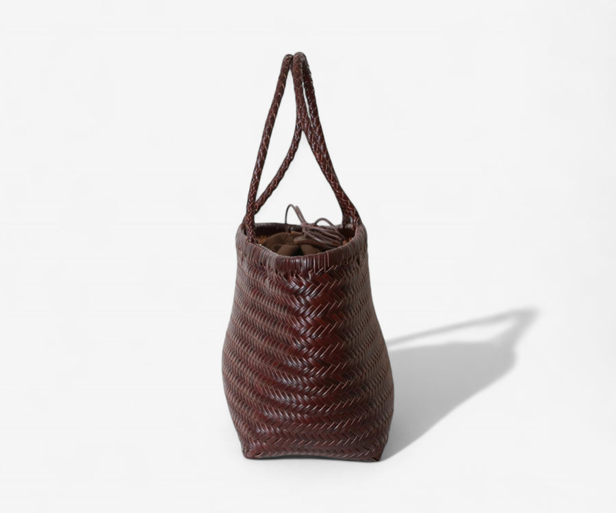 Handwoven Leather Tote