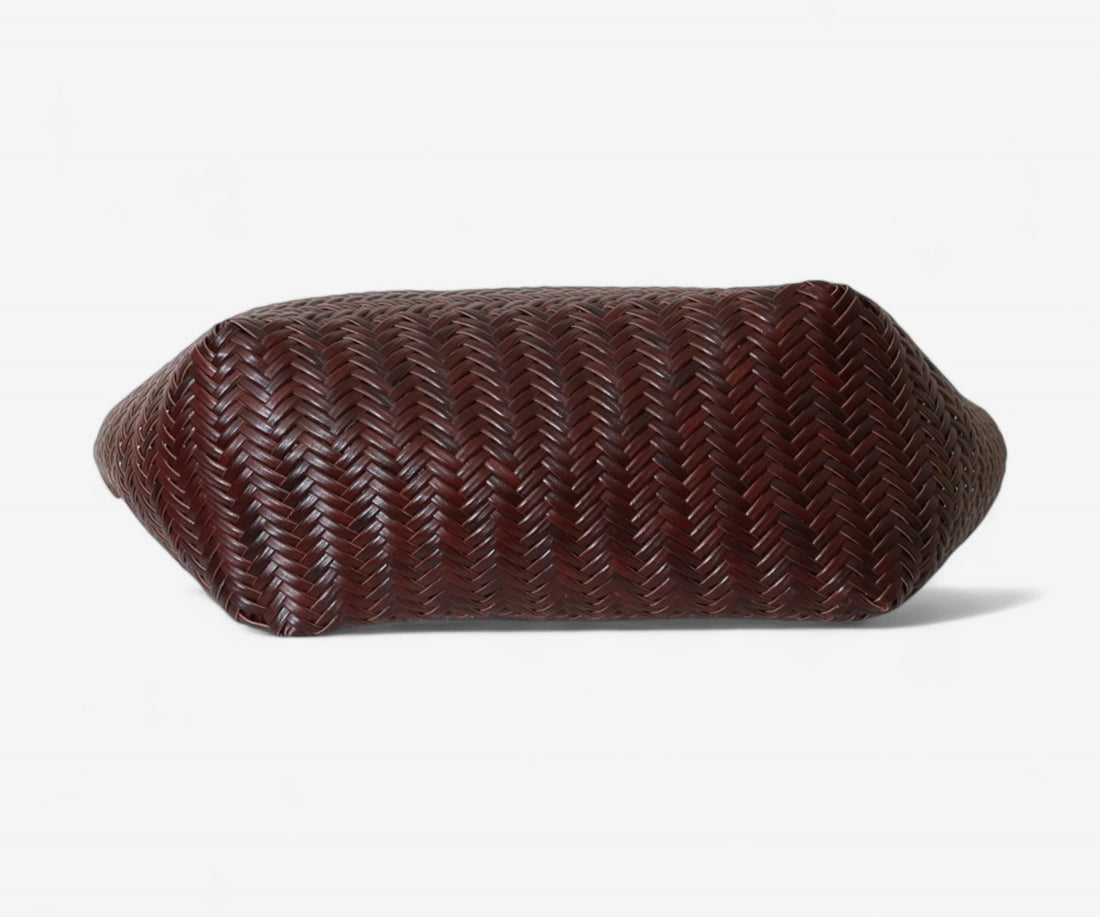 Handwoven Leather Tote