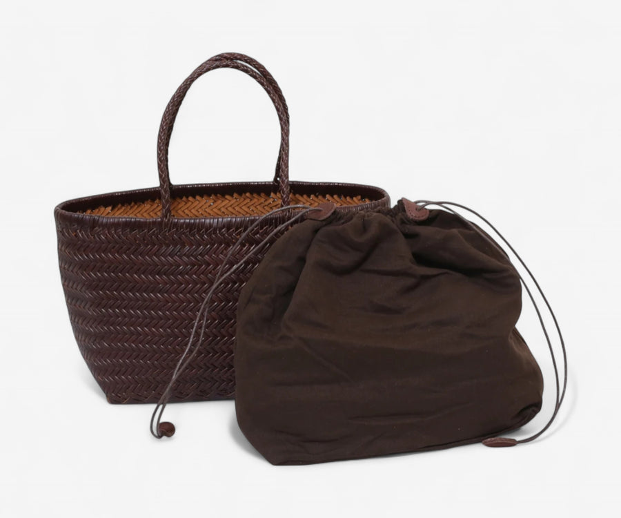Handwoven Leather Tote