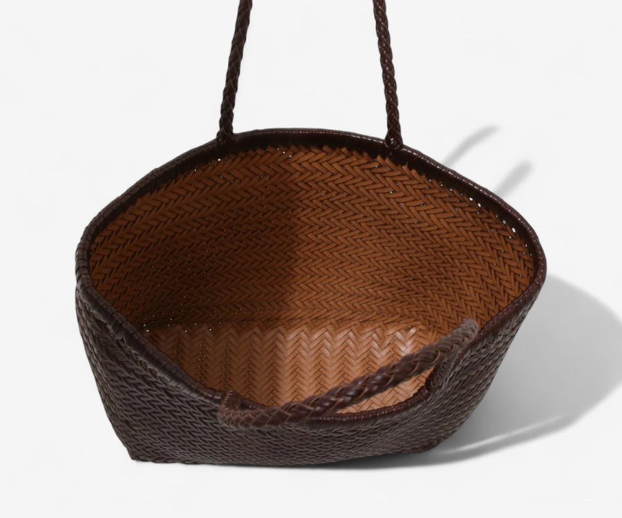 Handwoven Leather Tote