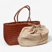 Handwoven Leather Tote