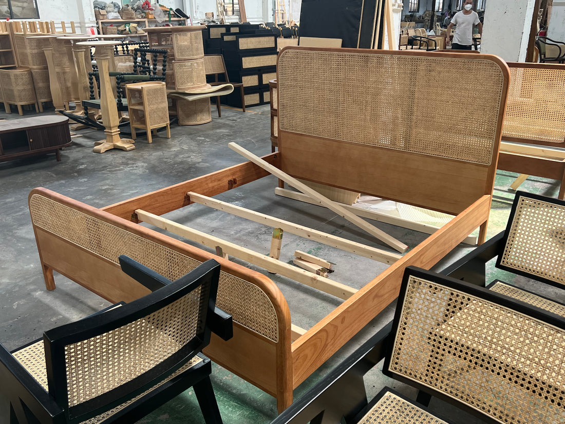 Rattan Woven Bed Frame