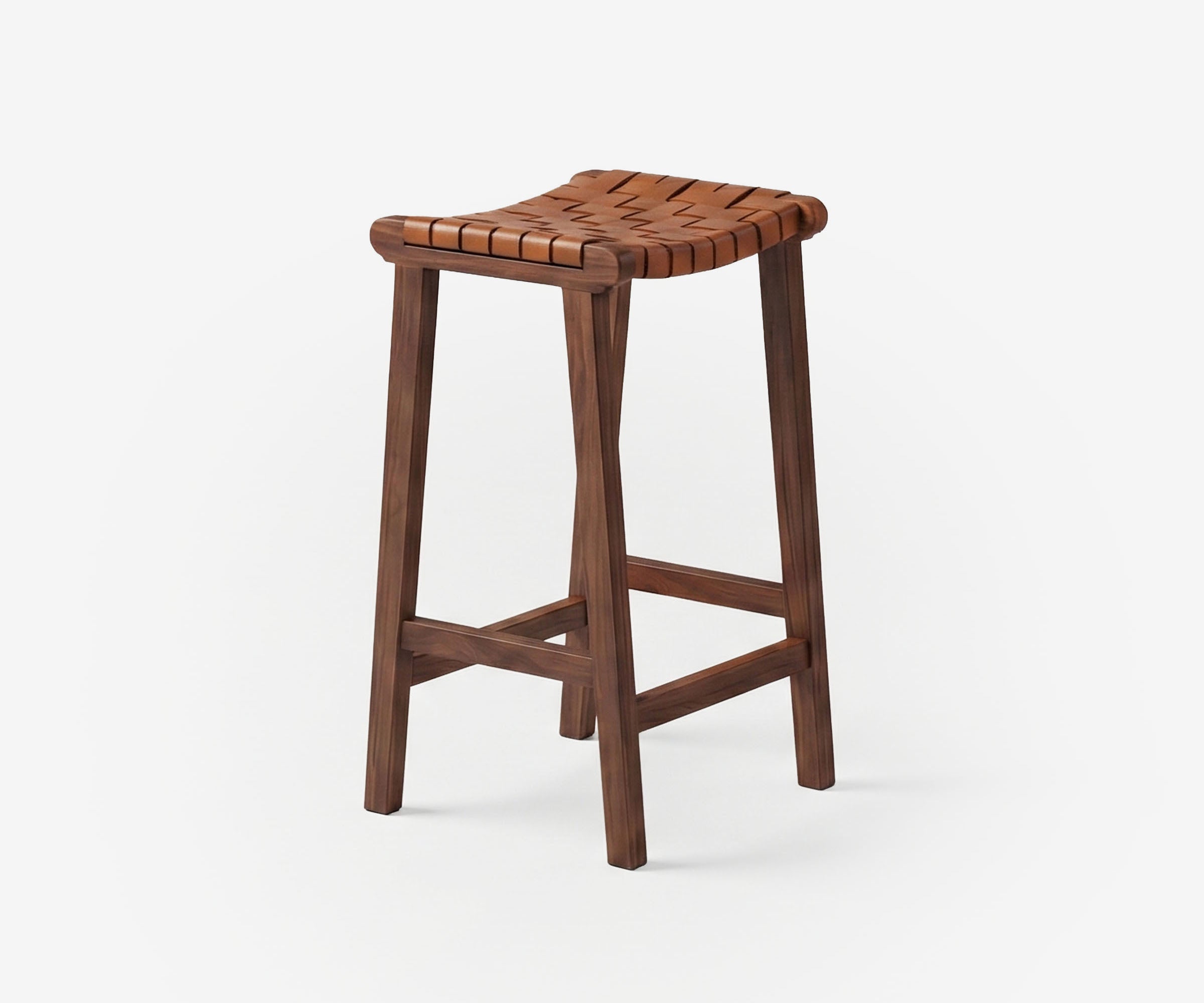 James Leather Bar Stool - The Essential 