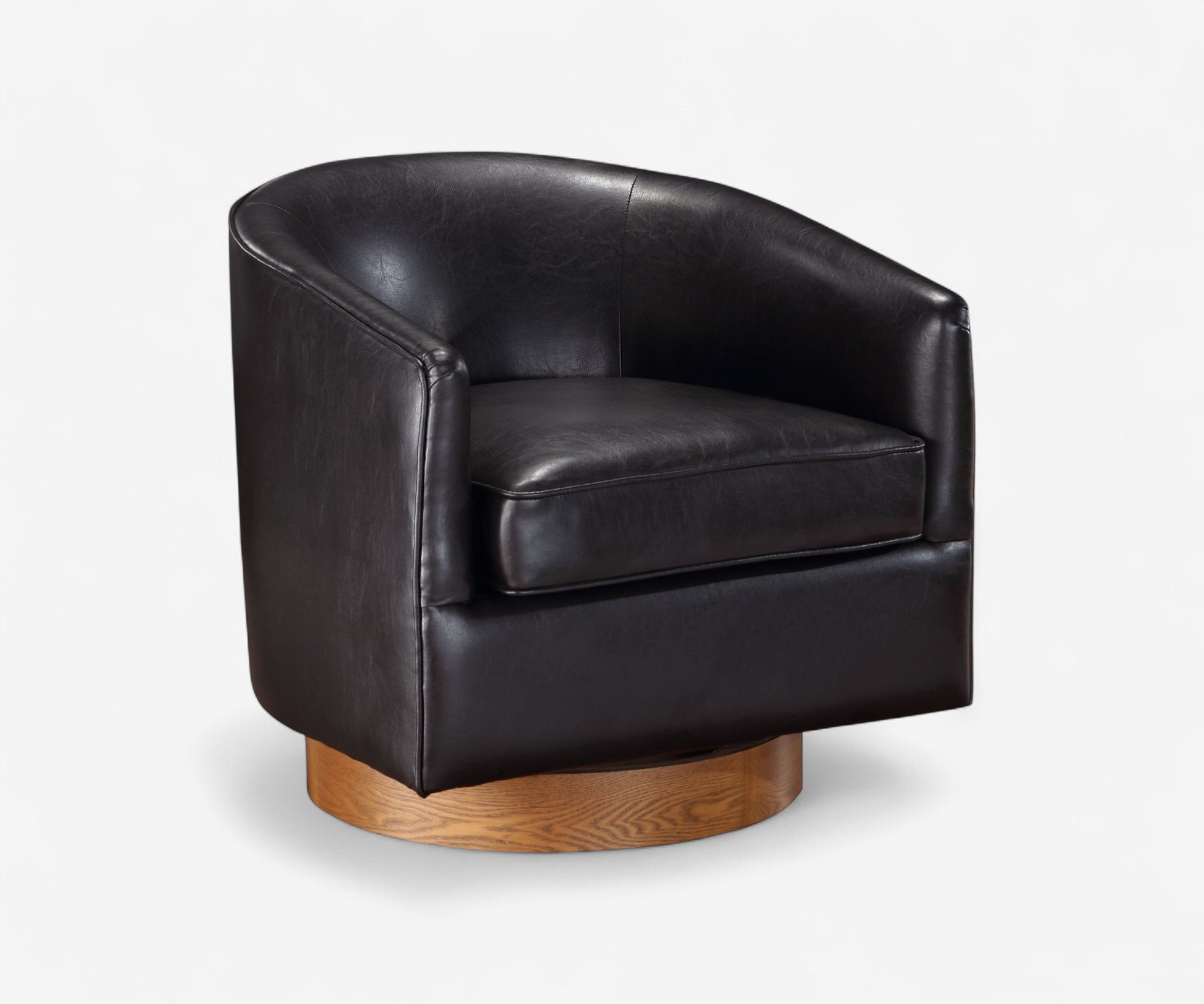 Milo Leather Swivel Chair