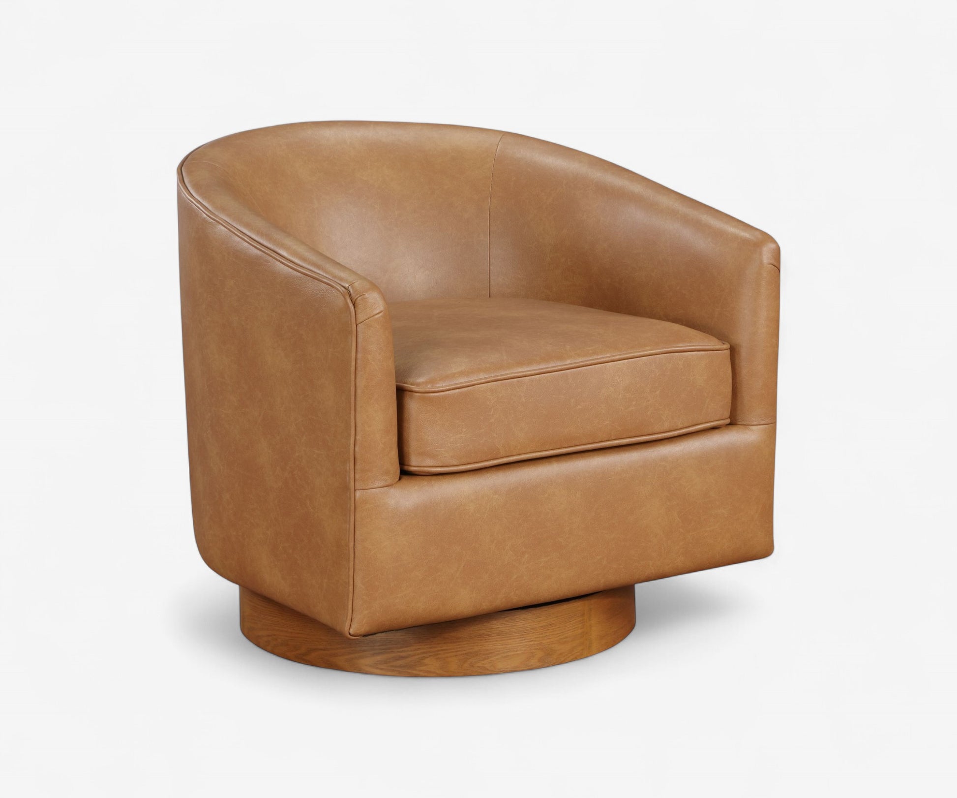 Milo Leather Swivel Chair