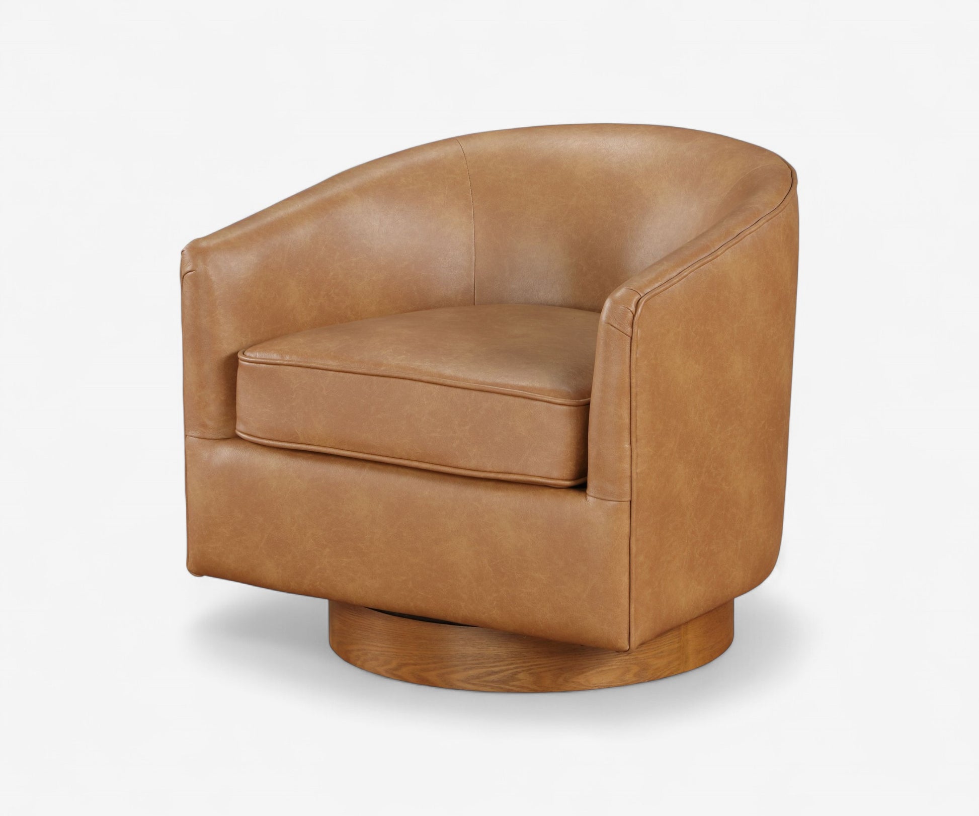 Milo Leather Swivel Chair