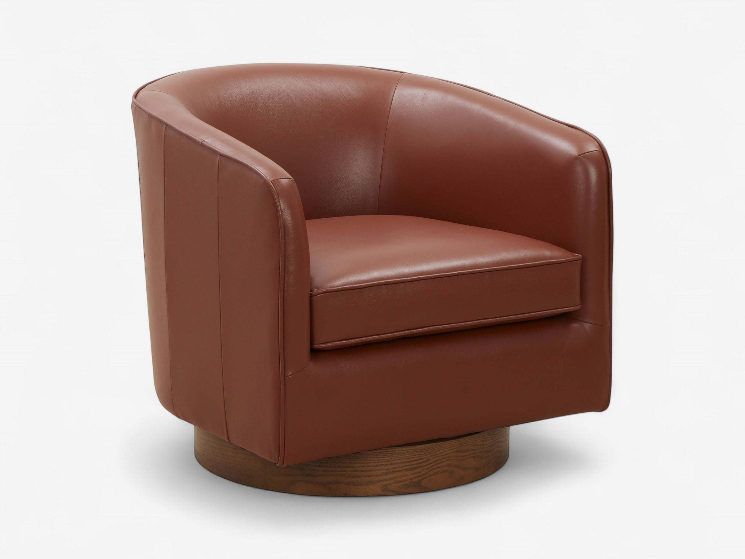 Milo Leather Swivel Chair