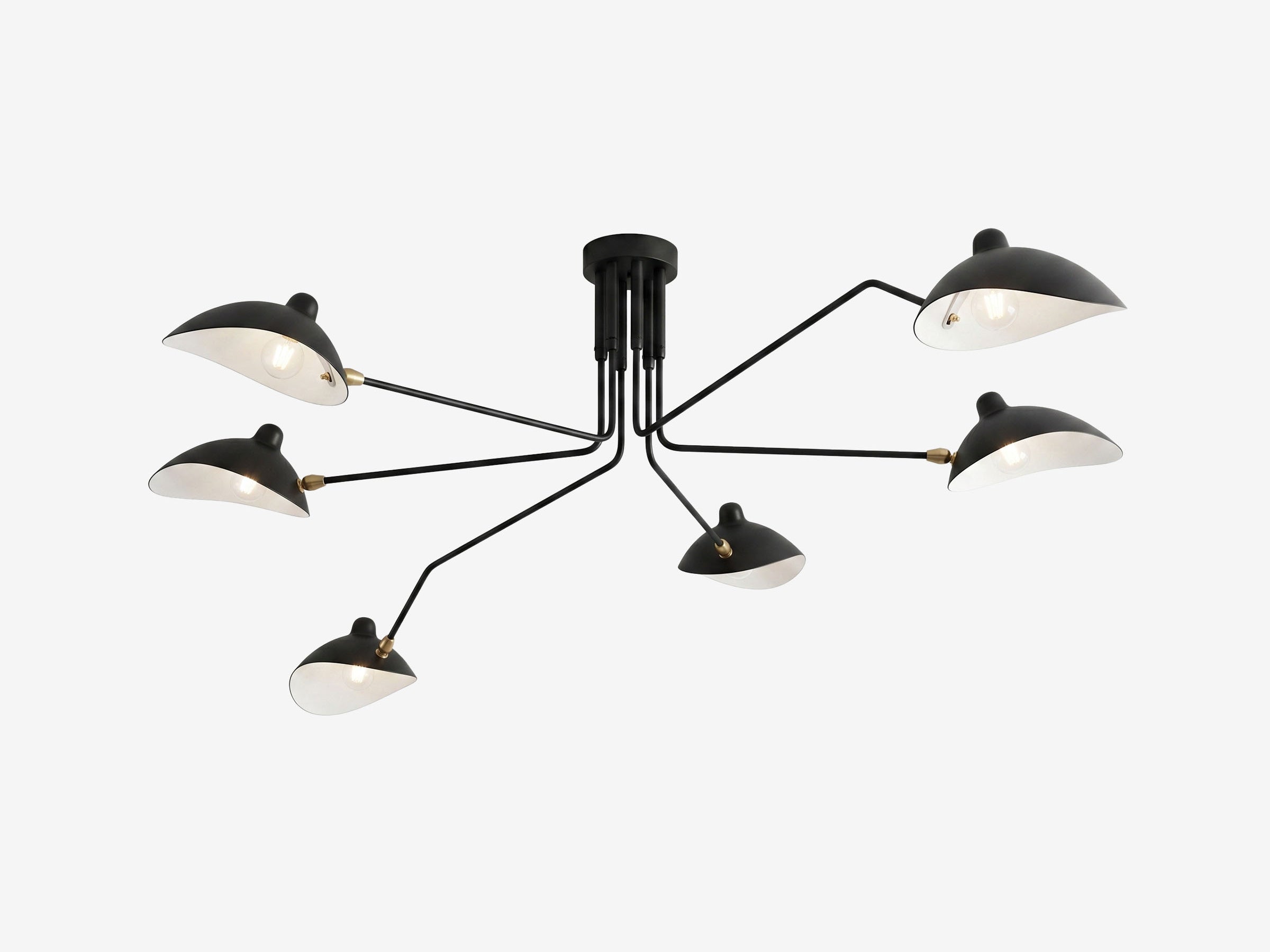 Mouille Six-Arm Ceiling Light - The Essential 