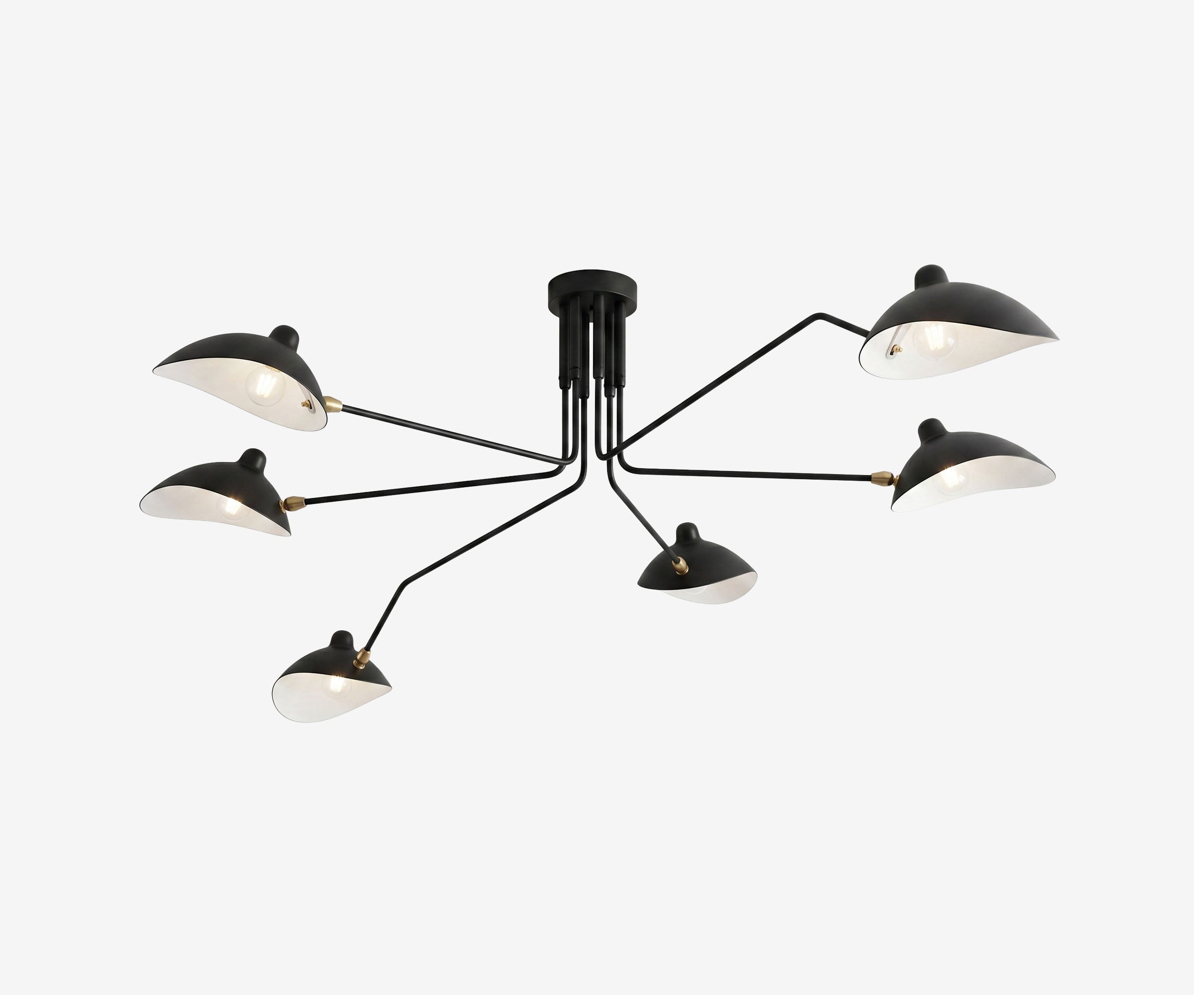 Mouille Six-Arm Ceiling Light - The Essential 