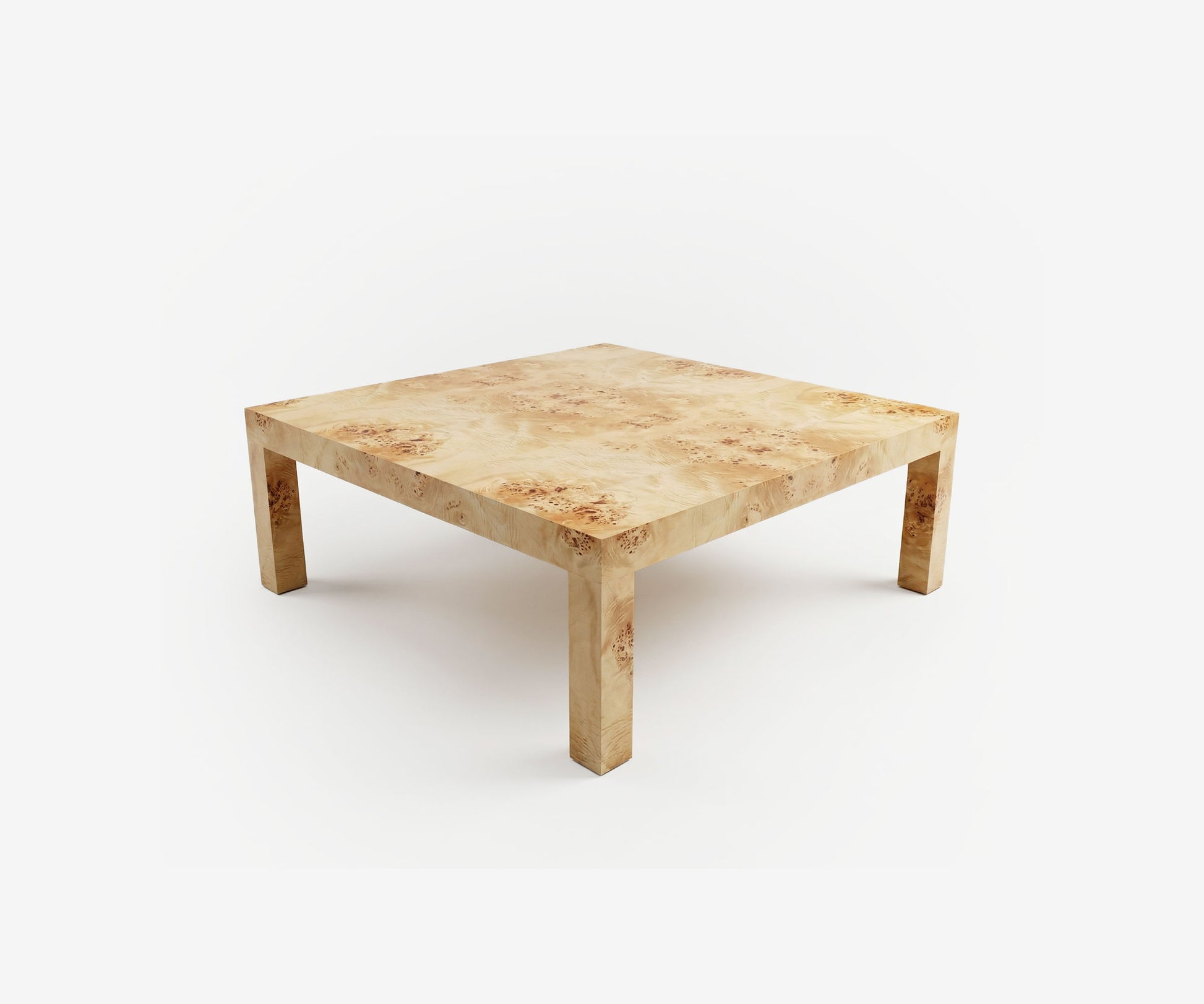 Parsons Burl Coffee Table - The Essential 
