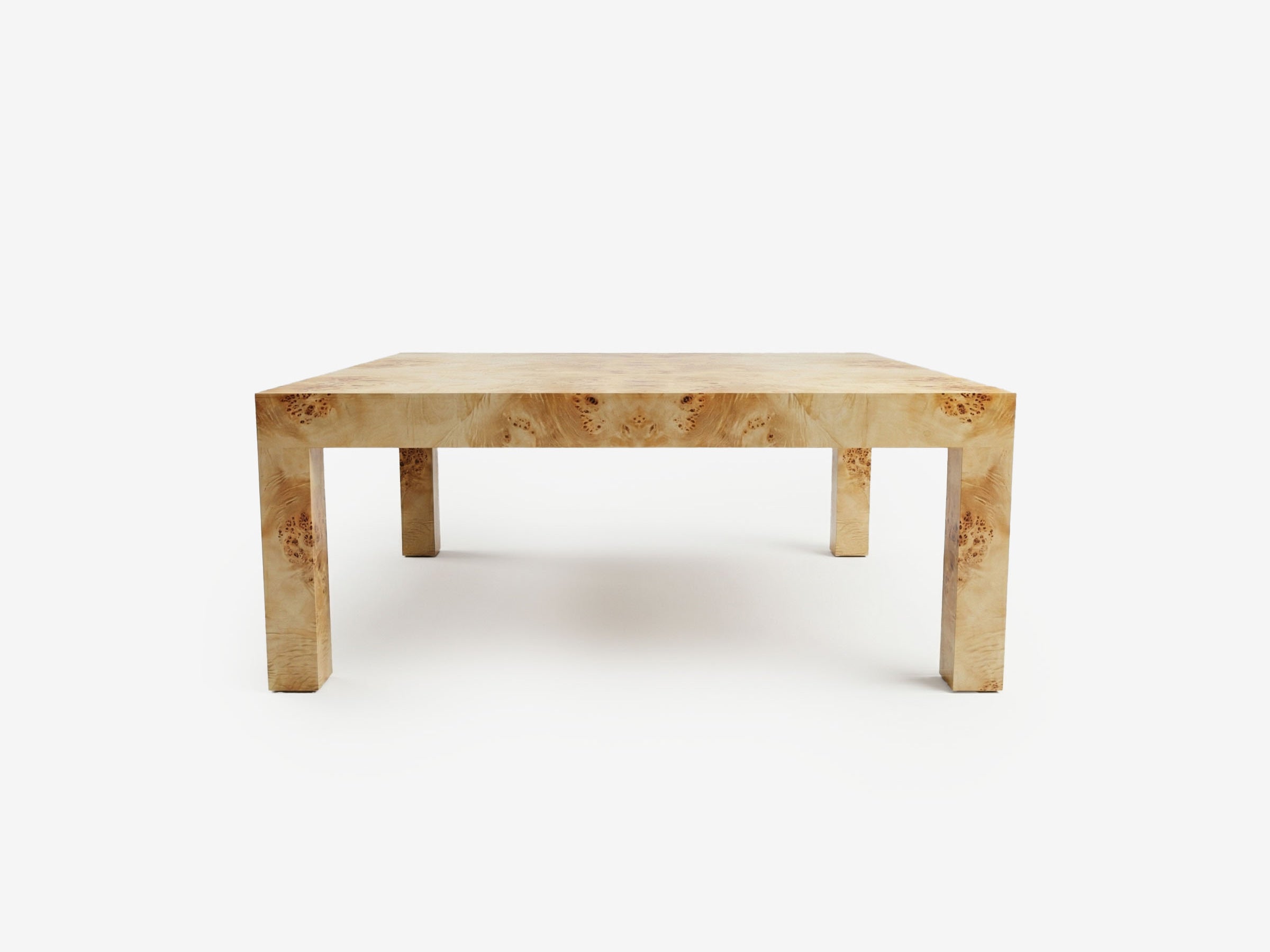 Parsons Burl Coffee Table - The Essential 