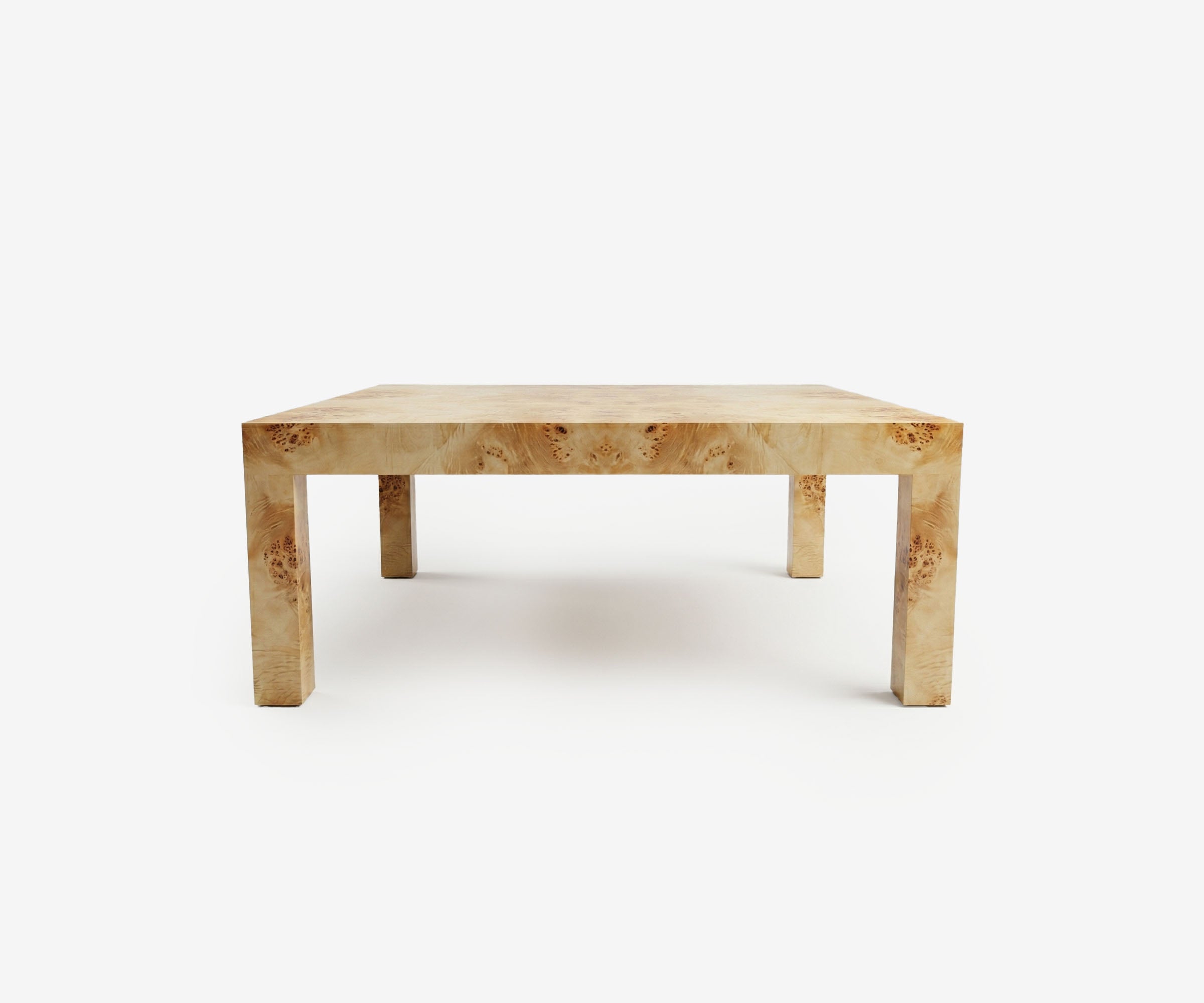 Parsons Burl Coffee Table - The Essential 