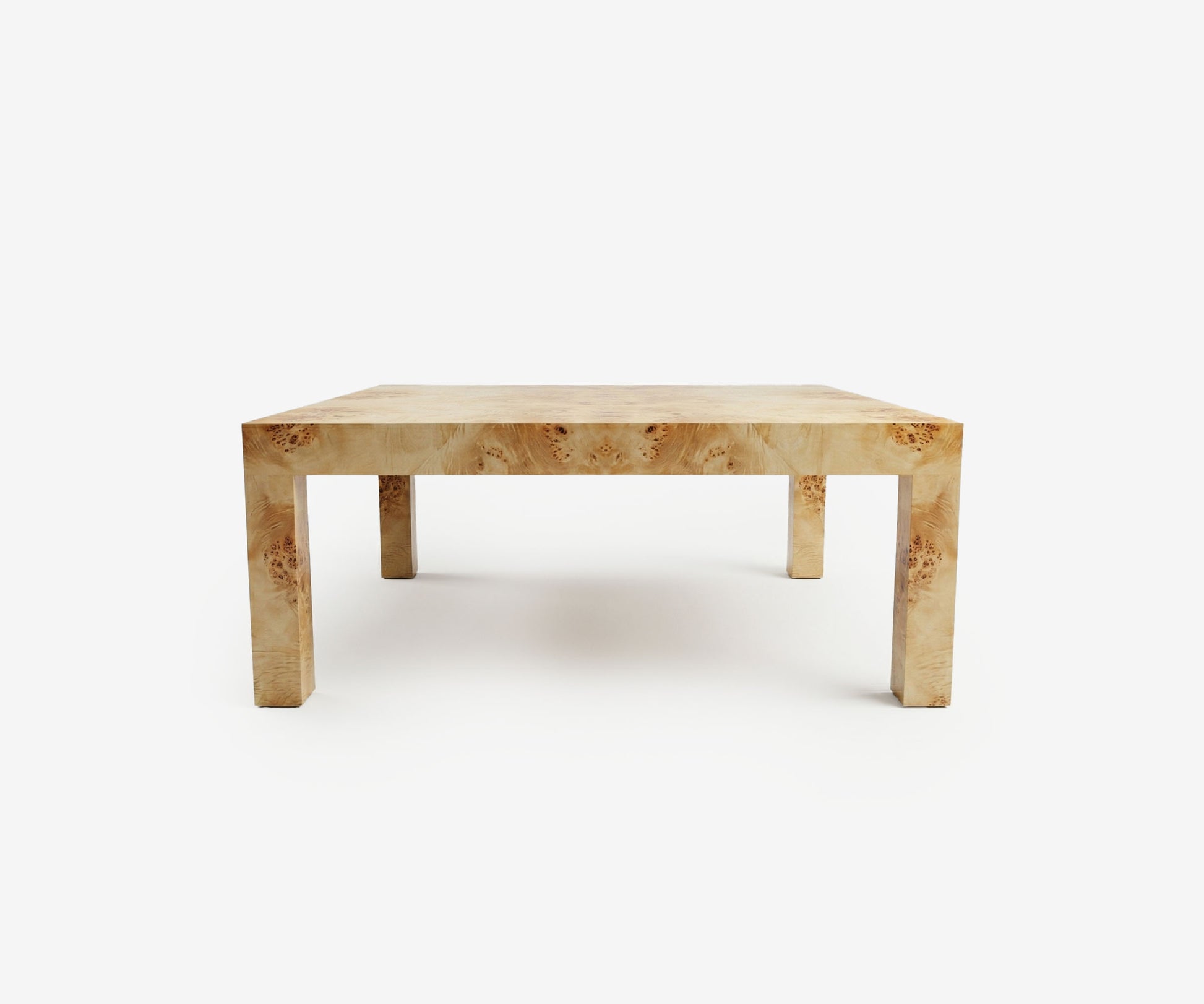 Parsons Burl Coffee Table - The Essential 