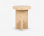 Pietra Travertine Side Table - The Essential 