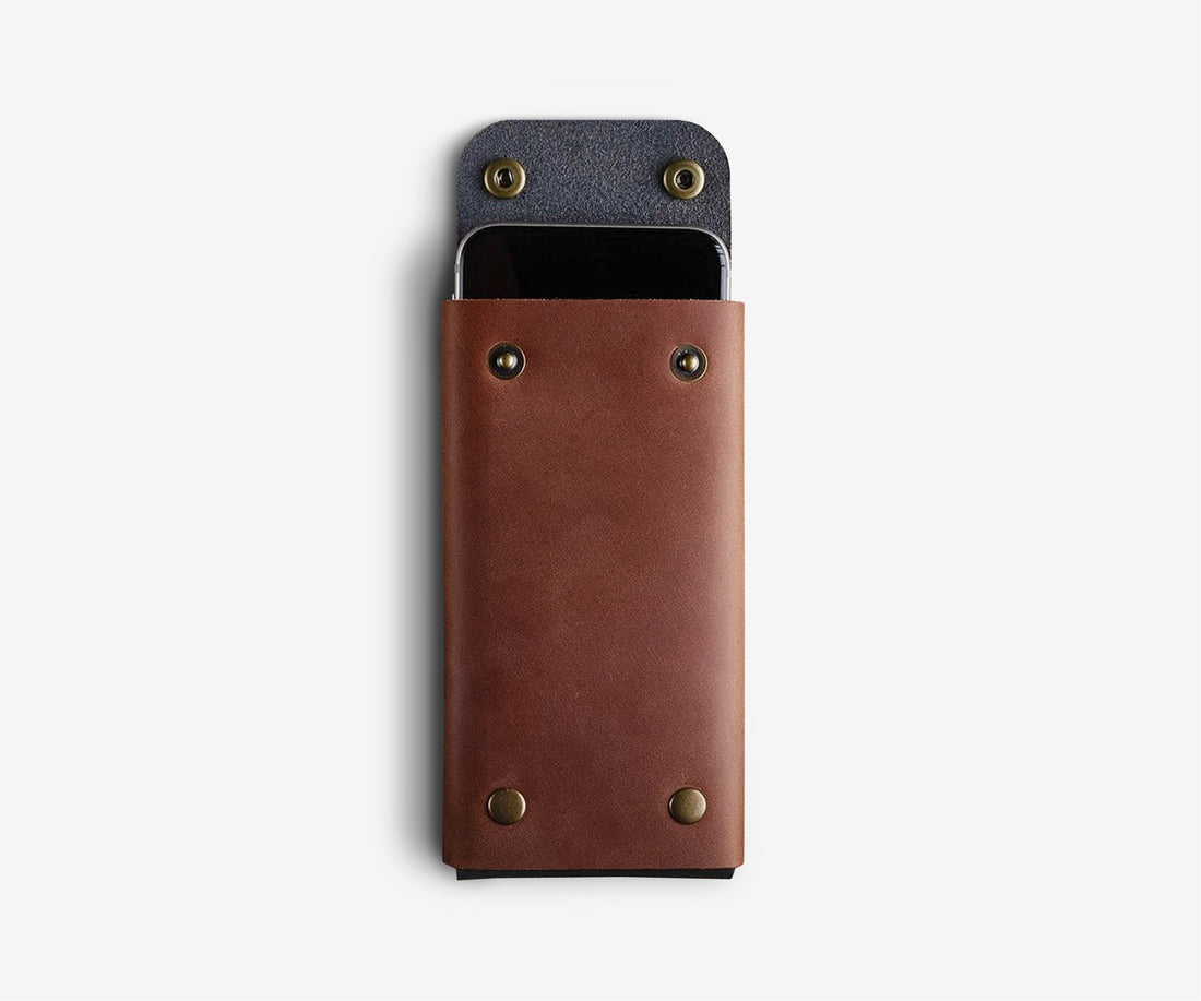 Leather Folding Phone Wallet