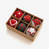 Hand-Felted Wool Ornament Set